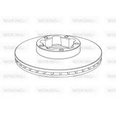 NSA1148.20 WOKING Тормозной диск