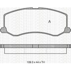 8110 69005 TRIDON Brake pads - front