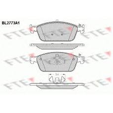 BL2773A1 FTE Комплект тормозных колодок, дисковый тормоз