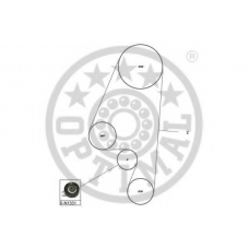 SK-1592 OPTIMAL Комплект ремня грм