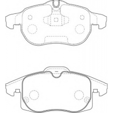 FD6947N NECTO Комплект тормозных колодок, дисковый тормоз