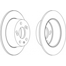 DDF094 FERODO Тормозной диск
