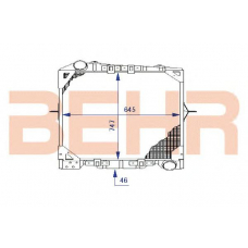 1202056 BEHR Radiator