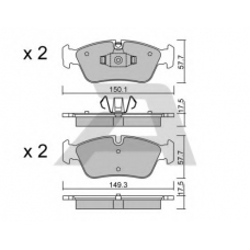 BPBM-1003 AISIN Комплект тормозных колодок, дисковый тормоз