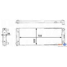 8MK 376 713-471 HELLA Радиатор, охлаждение двигателя