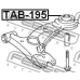 TAB-195 FEBEST Подвеска, рычаг независимой подвески колеса