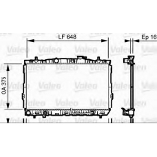 734965 VALEO Радиатор, охлаждение двигателя