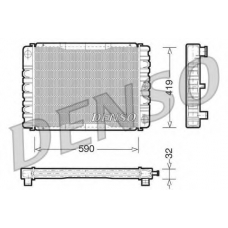 DRM33030 DENSO Радиатор, охлаждение двигателя