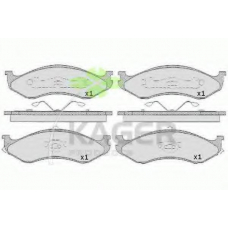 35-0515 KAGER Комплект тормозных колодок, дисковый тормоз