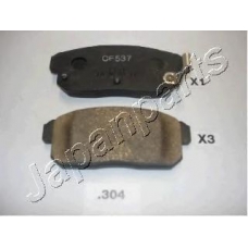 PP-304AF JAPANPARTS Комплект тормозных колодок, дисковый тормоз