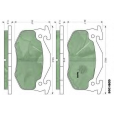GDB1305 TRW Комплект тормозных колодок, дисковый тормоз