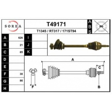 T49171 EAI Приводной вал