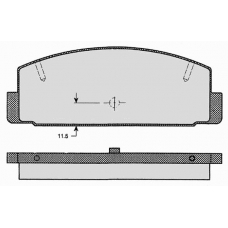 476.0 RAICAM Комплект тормозных колодок, дисковый тормоз