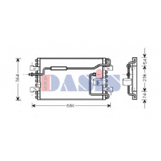 212022N AKS DASIS Конденсатор, кондиционер