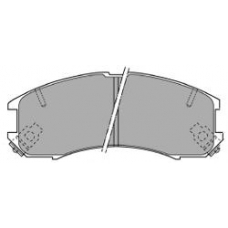 6336 MAPCO Комплект тормозных колодок, дисковый тормоз