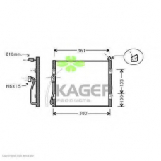 94-6010 KAGER Конденсатор, кондиционер