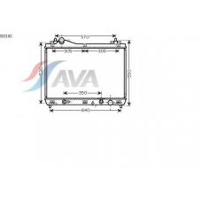 SZ2102 AVA Радиатор, охлаждение двигателя