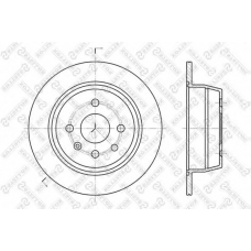 6020-3618-SX STELLOX Тормозной диск
