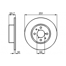 0 986 478 238 BOSCH Тормозной диск