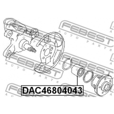 DAC46804043 FEBEST Подшипник ступицы колеса