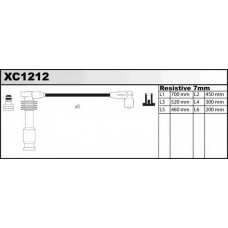 XC1212 QUINTON HAZELL Комплект проводов зажигания