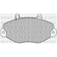 BBP1625 BORG & BECK Комплект тормозных колодок, дисковый тормоз