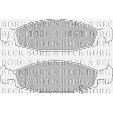 BBP1781 BORG & BECK Комплект тормозных колодок, дисковый тормоз