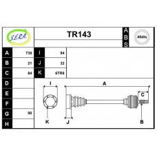 TR143 SERA Приводной вал