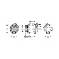 FDAK431 AVA Компрессор, кондиционер