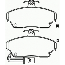 P 28 014 BREMBO Комплект тормозных колодок, дисковый тормоз