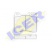 181158 ICER Комплект тормозных колодок, дисковый тормоз