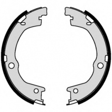 S 30 533 BREMBO Комплект тормозных колодок, стояночная тормозная с