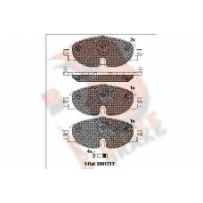 RB2111-204 R BRAKE Комплект тормозных колодок, дисковый тормоз