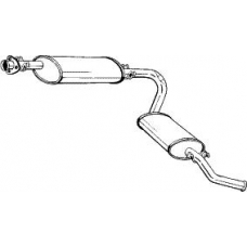 283-011 BOSAL Глушитель выхлопных газов конечный