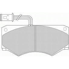 FVR516 FERODO Комплект тормозных колодок, дисковый тормоз