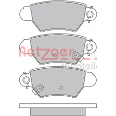 1170042 METZGER Комплект тормозных колодок, дисковый тормоз