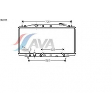 HD2224 AVA Радиатор, охлаждение двигателя
