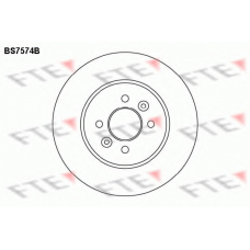 BS7574B FTE Тормозной диск
