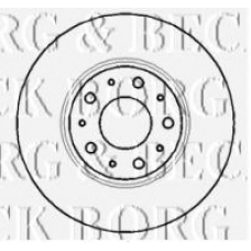 BBD5130 BORG & BECK Тормозной диск
