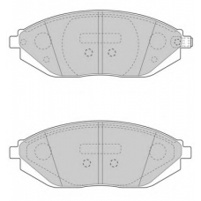 FD7618A NECTO Комплект тормозных колодок, дисковый тормоз