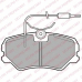 LP1606 DELPHI Комплект тормозных колодок, дисковый тормоз