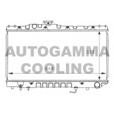 101012 AUTOGAMMA Радиатор, охлаждение двигателя