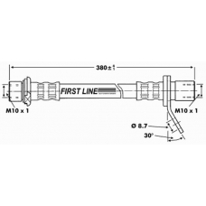 FBH6752 FIRST LINE Тормозной шланг