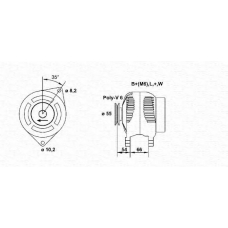 943356102010 MAGNETI MARELLI Генератор