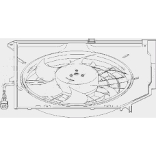 501 407 TOPRAN Вентилятор, охлаждение двигателя