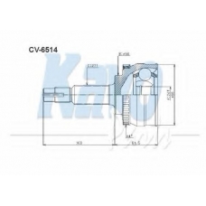 CV-6514 KAVO PARTS Шарнирный комплект, приводной вал