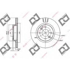 BD1872 DJ PARTS Тормозной диск