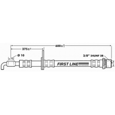 FBH7213 FIRST LINE Тормозной шланг