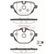 1170784 METZGER Комплект тормозных колодок, дисковый тормоз