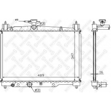 10-25402-SX STELLOX Радиатор, охлаждение двигателя